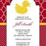 Red And Yellow Duck Printable Baby Shower Birthday..